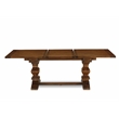 Pemberly Row 11-Piece Dining Table Set with Gray Chairs in Antique Walnut Finish