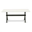 Pemberly Row 5-Piece Rubber Wood Dining Set in Multi-Color Finish