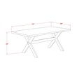 Pemberly Row 5-Piece Dining Set with Distressed Jacobean Wood Finish