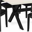 Pemberly Row 7-Piece Modern Dining Table Set with Rubberwood Construction