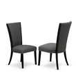 Pemberly Row 6-Piece Black Wood Dining Set with Bench and Chairs