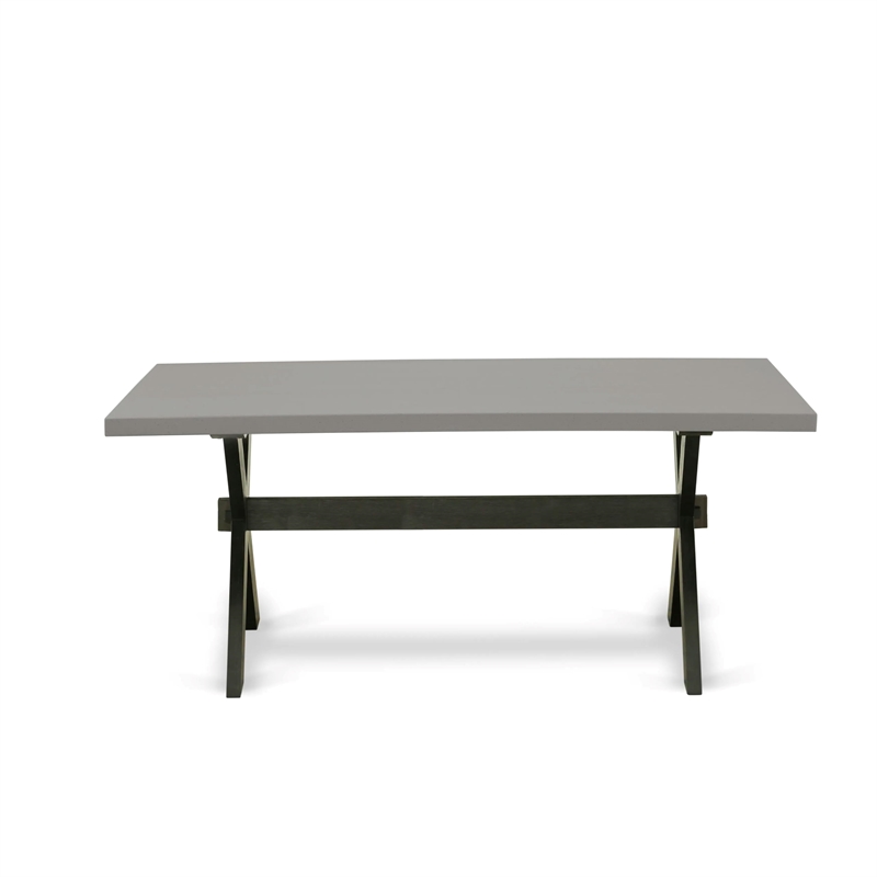 Pemberly Row 6-Piece Kitchen Dining Set with Cement Finish