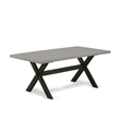 Pemberly Row 6-Piece Kitchen Dining Set with Cement Finish