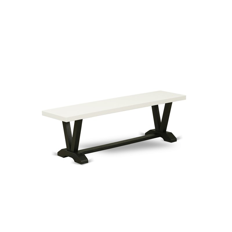 Pemberly Row 6-Pc Wood Dining Set in Black/Light Sable Finish