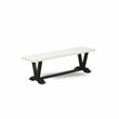 Pemberly Row 6-Pc Wood Dining Set in Black/Light Sable Finish