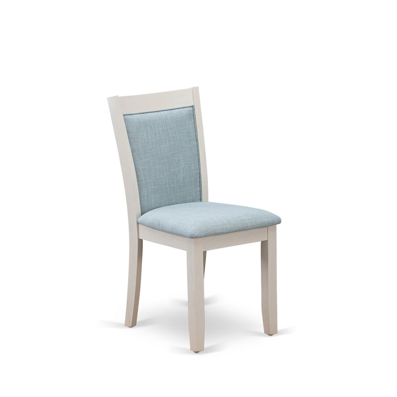 Pemberly Row 5-Piece Acacia Wood Table and Baby Blue Chair Set