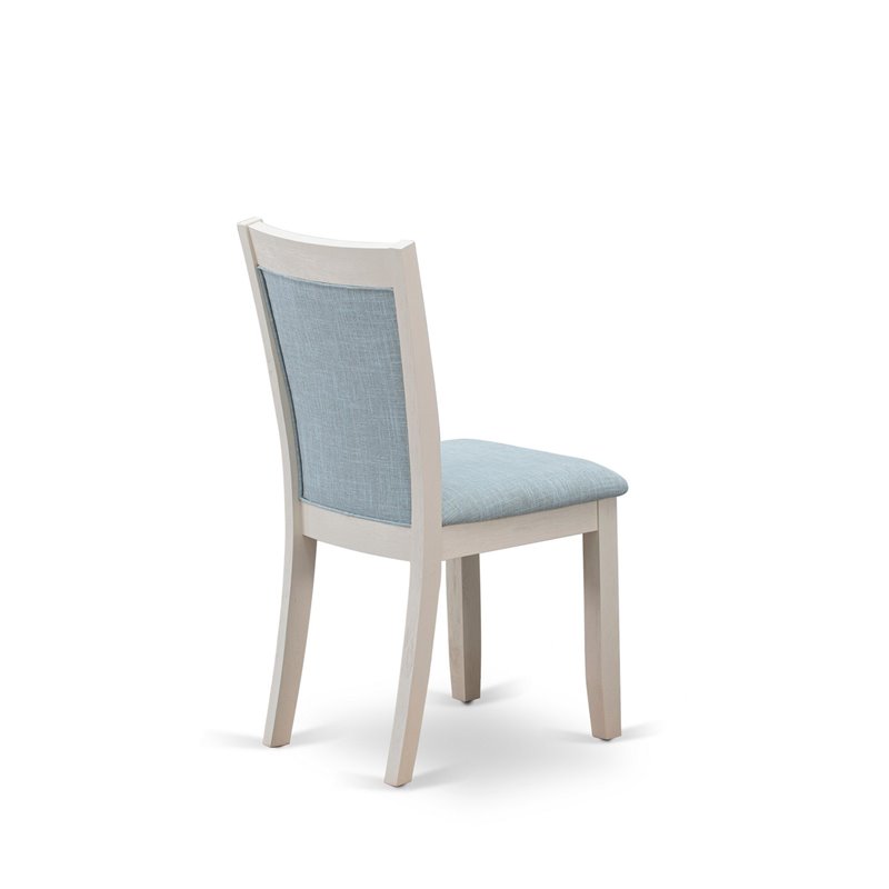 Pemberly Row 5-Piece Acacia Wood Table and Baby Blue Chair Set