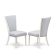 Pemberly Row 7-Piece Wood Dining Set in Linen White and Gray