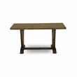 Pemberly Row 7-Piece Dining Set with Upholstered Chairs and Wood Table