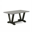 Pemberly Row 6-Piece Dining Set with High Chair Backs in Gotham Gray