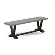Pemberly Row 6-Piece Dining Set with High Chair Backs in Gotham Gray