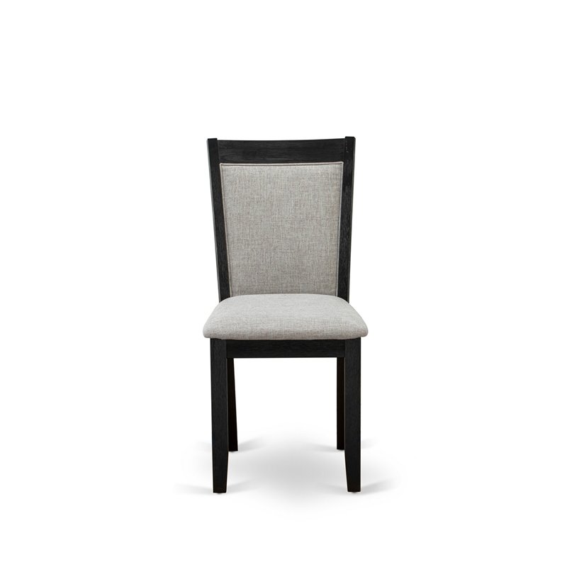 Pemberly Row 7-Piece Wood Dining Set in Jacobean Gray and Black