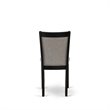 Pemberly Row 5-Piece Rubberwood Dining Set in Cement with Linen Chairs
