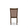Pemberly Row 5-Piece Wood Dining Set in Cement/Gray/Jacobean Finish