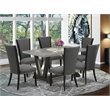Pemberly Row 7-Piece Wood Dining Set in Cement and Gotham Grey