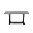 Pemberly Row 7-Piece Wood Dining Set in Cement and Gotham Grey