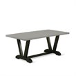 Pemberly Row 7-Piece Dining Table Set in Cement and Gotham Grey