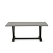 Pemberly Row 7-Piece Dining Table Set in Cement and Gotham Grey