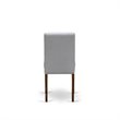 Pemberly Row 5-Piece Wooden Dining Set with Walnut Finish and Gray Upholstery