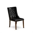 Pemberly Row 5-Piece Wooden Dining Set in Jacobean/Black