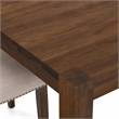 Pemberly Row 7-Piece Wood Dining Set in Antique Walnut/Light Tan