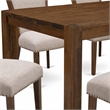 Pemberly Row 7-Piece Wood Dining Set in Antique Walnut/Light Tan