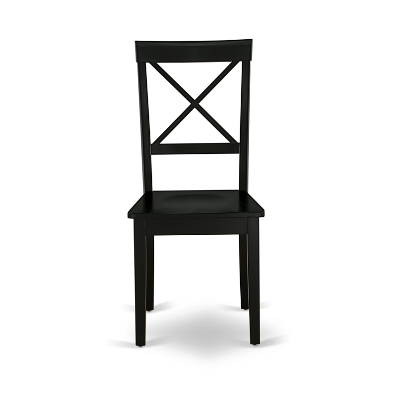 Pemberly Row 3-Piece Round Kitchen Set with Wooden Dining Chairs