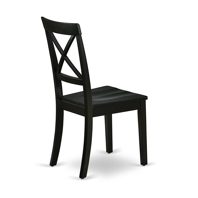 Pemberly Row 3-Piece Round Kitchen Set with Wooden Dining Chairs