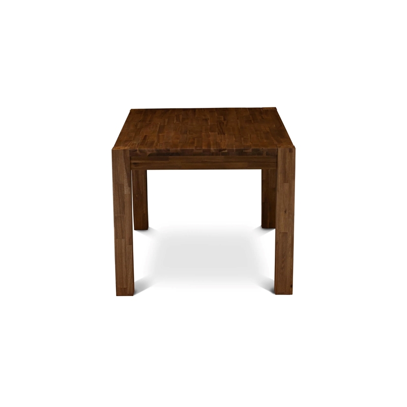 Pemberly Row 5-Piece Dining Table Set with Linen Fabric Seats