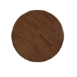 Pemberly Row 5-Piece Modern Dining Set in Walnut Finish with Brown Seats