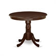 Pemberly Row 3-Piece Mahogany Dining Set with Faux Leather Chairs