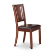 Pemberly Row 3-Piece Mahogany Dining Set with Faux Leather Chairs