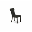 Pemberly Row 3-Piece Dining Table Set with Linen Fabric Chairs in Black