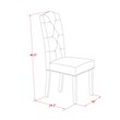 Pemberly Row 3-Piece Wood Dining Set in Linen White Finish