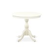 Pemberly Row 3-Piece Wood Dining Set in Linen White Finish