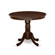 Pemberly Row 5-Piece Wooden Dining Set with Round Table in Mahogany