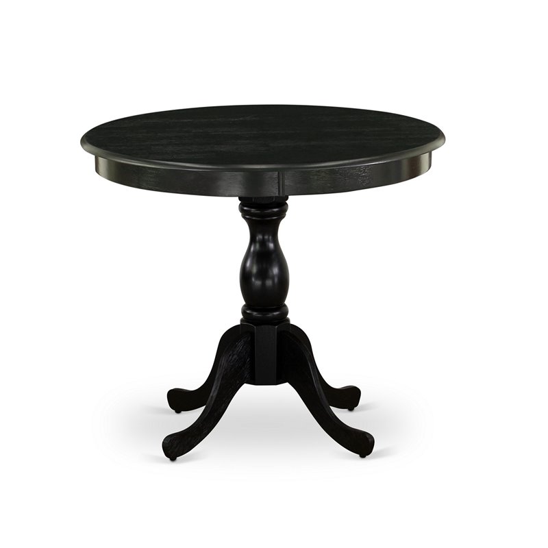 Pemberly Row 5-Piece Acacia Dining Set in Gotham Gray and Black Finish