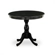 Pemberly Row 5-Piece Acacia Dining Set in Gotham Gray and Black Finish