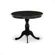 Pemberly Row 5-Piece Acacia Dining Set in Gotham Gray and Black Finish