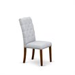 Pemberly Row 5-Piece Wood Dining Set in Acacia Walnut Finish and Gray Seats