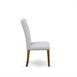 Pemberly Row 5-Piece Wood Dining Set in Acacia Walnut Finish and Gray Seats