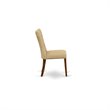 Pemberly Row 5-Piece Walnut Dining Set with Brown Upholstered Chairs