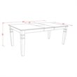 Pemberly Row 5-Piece Wood Dining Set with Black Finish and Linen Fabric