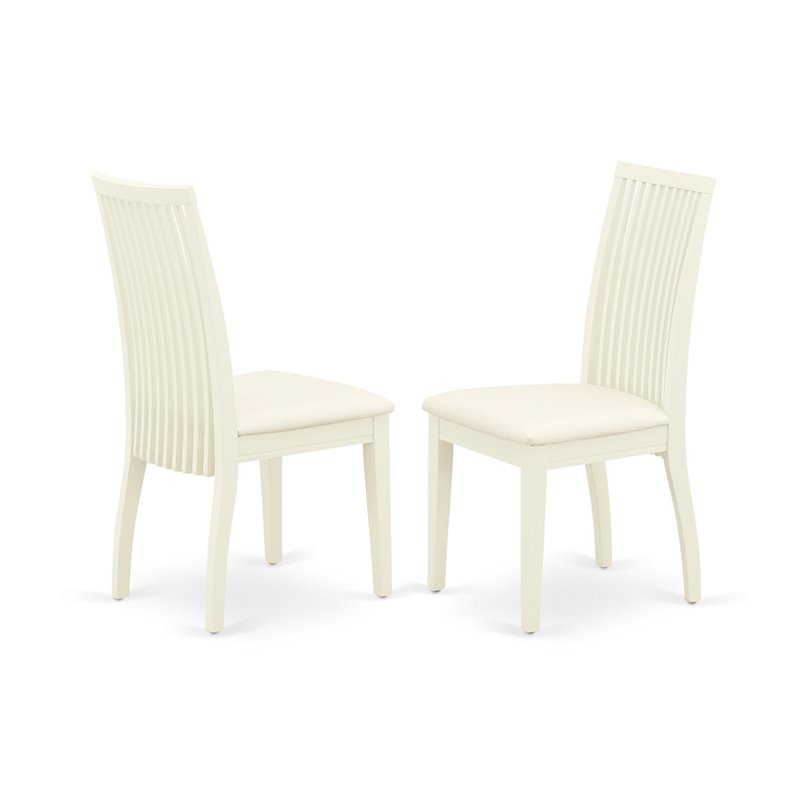Pemberly Row 7-Piece Wood Dining Set in Linen White
