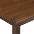 Pemberly Row 5 Piece Dining Room Set in Walnut Finish with Linen Chairs