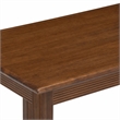 Pemberly Row 5-Piece Walnut Wood Dining Set with Upholstered Chairs