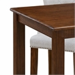 Pemberly Row 5-Piece Walnut Wood Dining Set with Upholstered Chairs