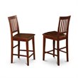 Pemberly Row 5-Piece Wood Dining Set in Mahogany