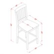 Pemberly Row 5-Piece Wood Dining Set in Mahogany