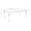Pemberly Row Dining Table Set with Chairs and Bench in Linen White Wood Finish